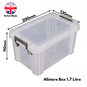 Allstore Plastic Storage Box Size 11 (1.7 Litre)